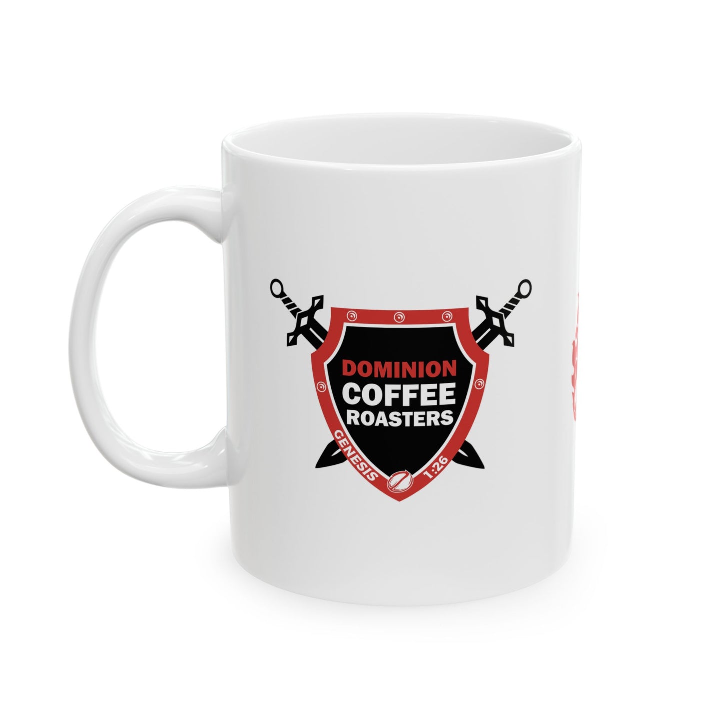 Dominion Coffee Roasters Ceramic 11 oz Mug (with Dom)