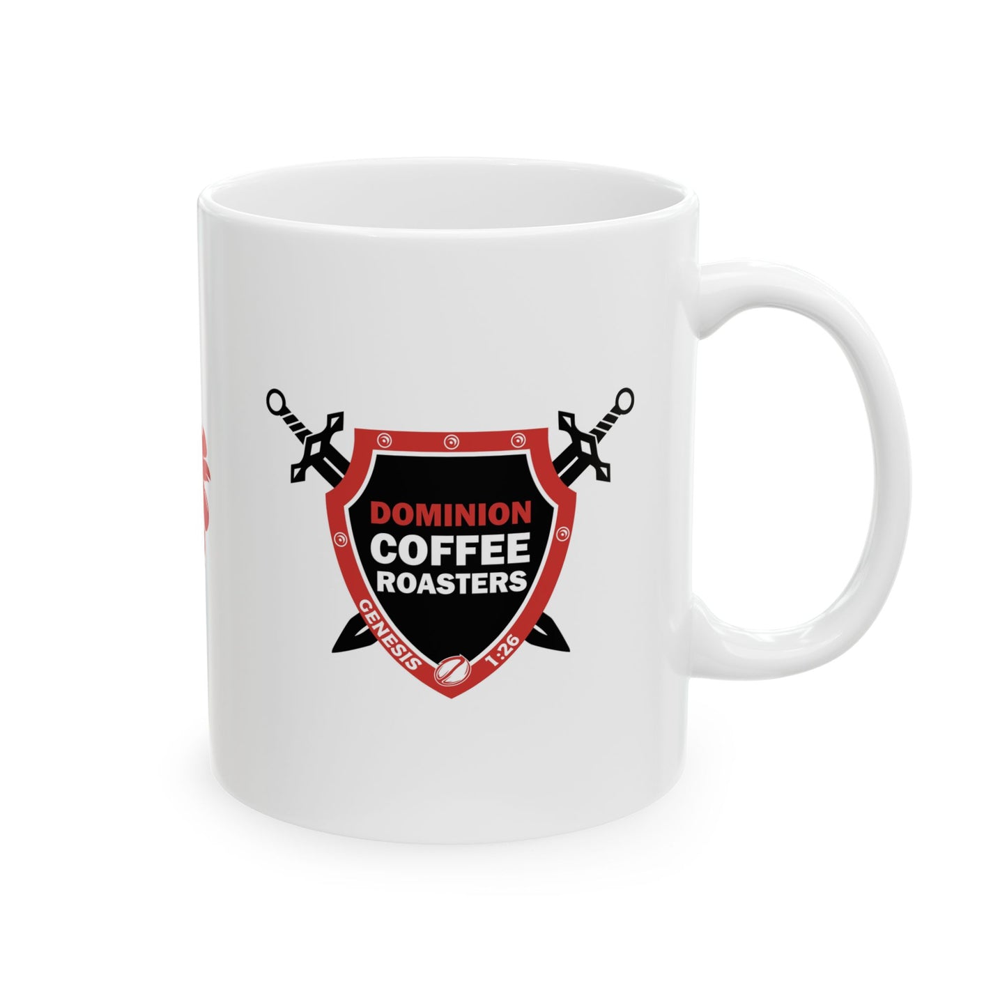 Dominion Coffee Roasters Ceramic 11 oz Mug (with Dom)